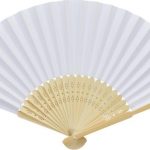 Eventail blanc personnalisé