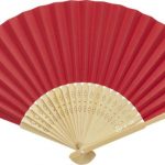 Eventail rouge personnalisé