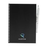 Carnet A5 à spirales noir personnalisé