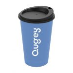 Tasse à café bleu et noir personnalisé
