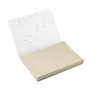 Bloc-notes autocollant blanc personnalisé