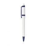Stylo bille blanc et bleu personnalisé