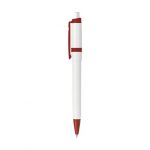 Stylo bille blanc et rouge personnalisé