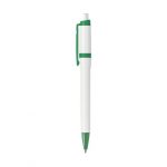 Stylo bille blanc et vert personnalisé