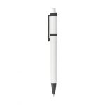 Stylo bille blanc et noir personnalisé