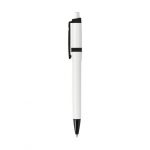 Stylo bille blanc et noir personnalisé