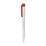 Stylo bille blanc et rouge personnalisé