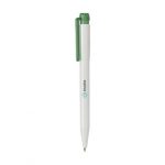 Stylo bille blanc et vert personnalisé