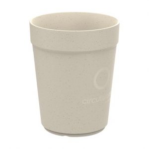 Gobelet réutilisable beige personnalisé