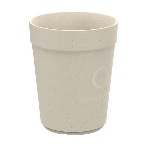 Gobelet réutilisable beige personnalisé