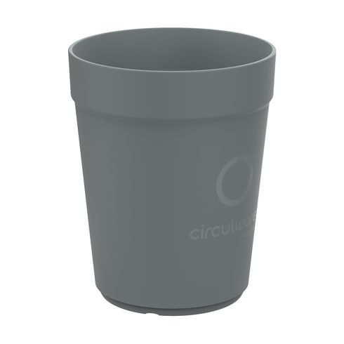 Gobelet réutilisable gris personnalisé