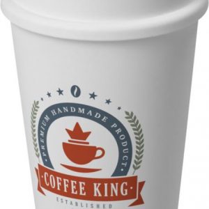 Gobelet americano blanc personnalisé