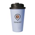 Tasse à café bleu et noir personnalisé