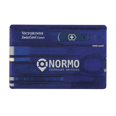Carte couteau suisse bleu personnalisé