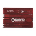 Carte couteau suisse rouge personnalisé