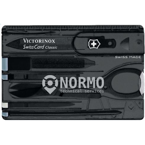 Carte couteau suisse noir personnalisé