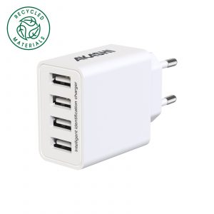 Chargeur secteur blanc personnalisé