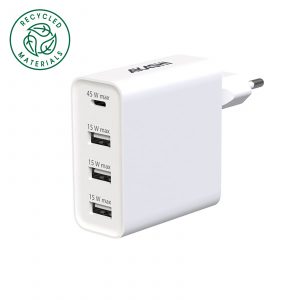 Chargeur secteur blanc personnalisé