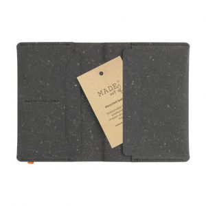 Protège passeport gris personnalisé