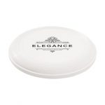Frisbee en plastique recyclé blanc personnalisé
