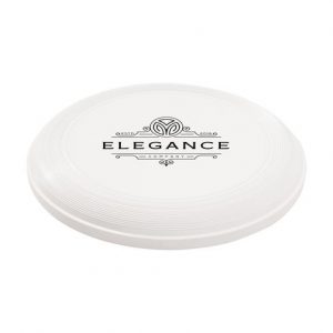 Frisbee en plastique recyclé blanc personnalisé