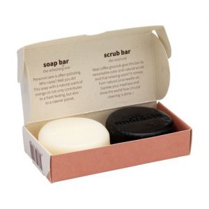 Ensemble durable : savon et gommage solides personnalisé