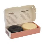 Ensemble durable : savon et gommage solides personnalisé