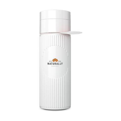 Bouteille d'eau réutilisable blanc personnalisé