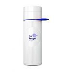 Bouteille d'eau réutilisable bleu et blanc personnalisé