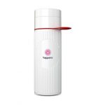 Bouteille d'eau réutilisable rouge et blanc personnalisé