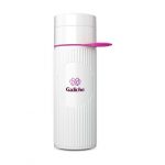 Bouteille d'eau réutilisable rose et blanc personnalisé