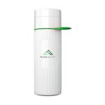 Bouteille d'eau réutilisable vert et blanc personnalisé