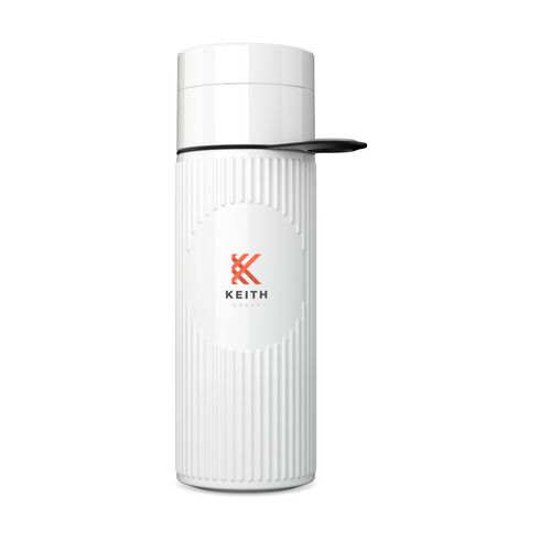 Bouteille d'eau réutilisable noir et blanc personnalisé