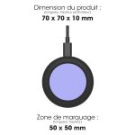 Chargeur sans fil noir personnalisé
