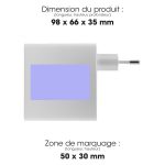 Chargeur secteur blanc personnalisable