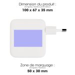 Chargeur secteur blanc promotionnel