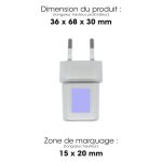 Chargeur secteur ultra rapide promotionnel