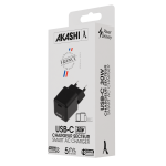 Chargeur secteur ultra rapide promotionnel noir