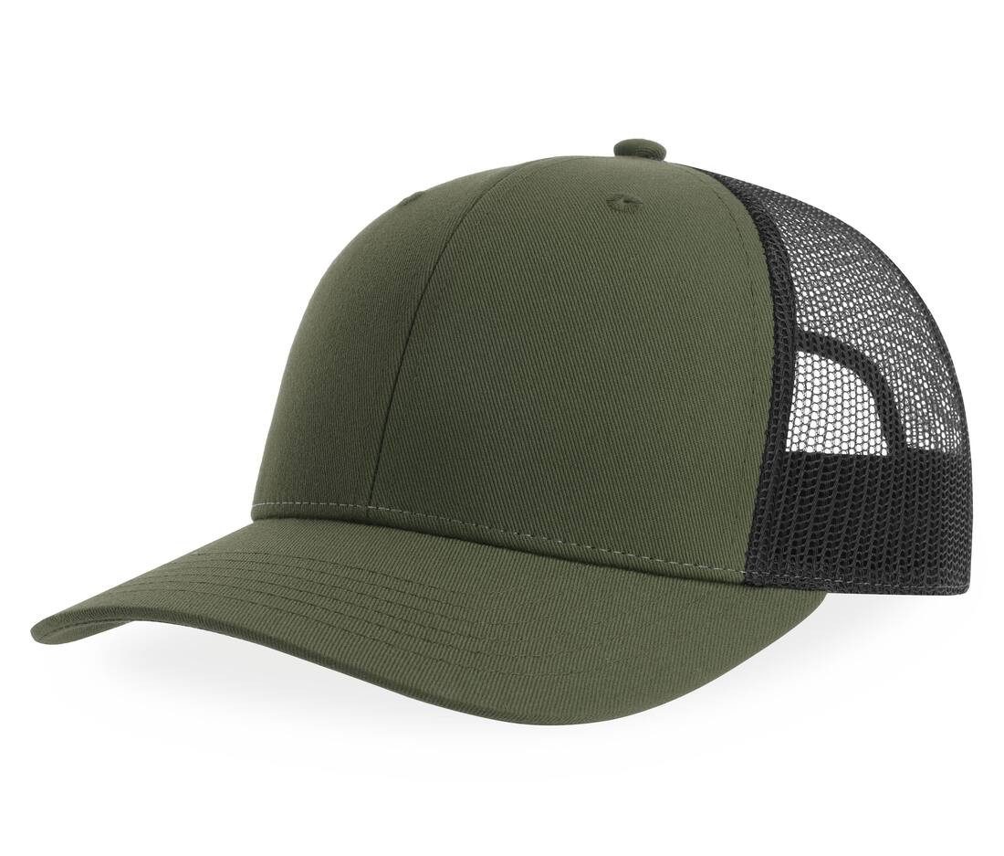 Casquette vert et noir personnalisé