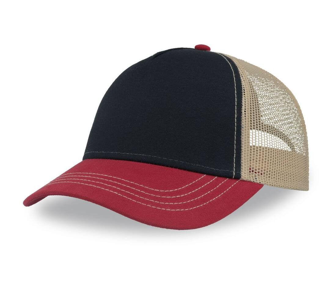 Casquette noir rouge beige personnalisé