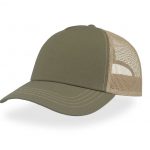 Casquette vert et beige personnalisé