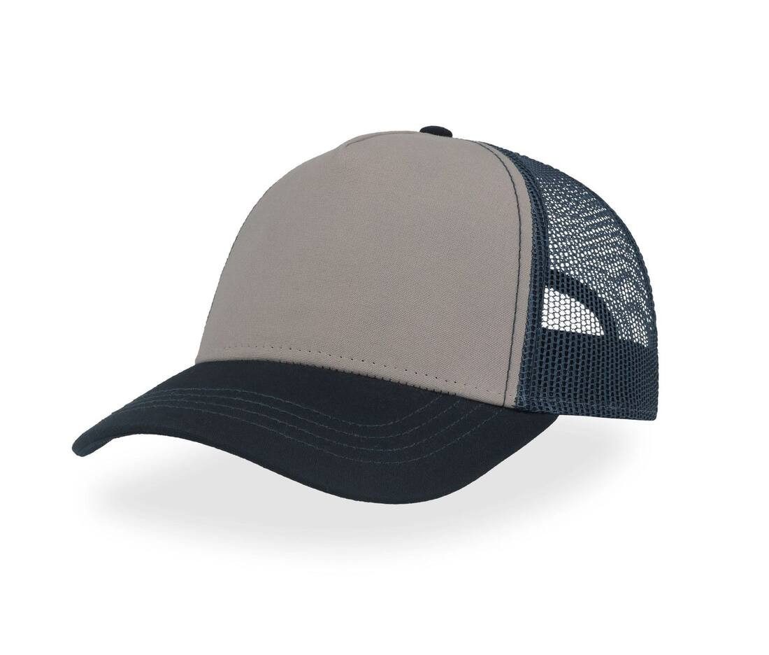 Casquette gris et bleu personnalisé
