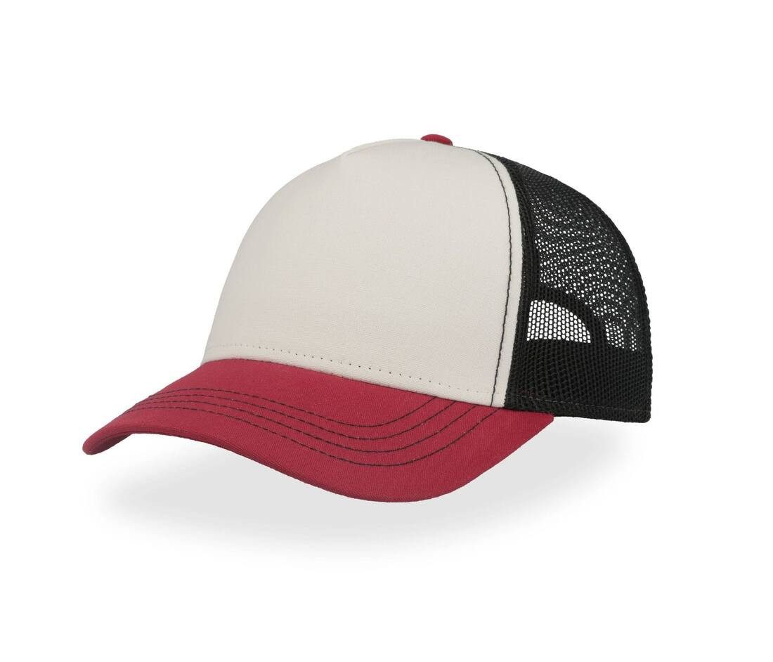 Casquette blanc noir rouge personnalisé