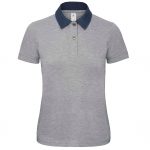Polo gris et bleu personnalisé