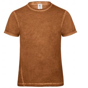 Tee-shirt manches courtes kamel personnalisé