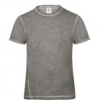 Tee-shirt manches courtes gris personnalisé