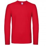 Tee-shirt manches longues rouge personnalisé