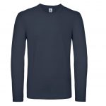 Tee-shirt manches longues bleu personnalisé