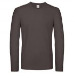 Tee-shirt manches longues marron personnalisé