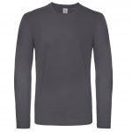 Tee-shirt manches longues gris personnalisé